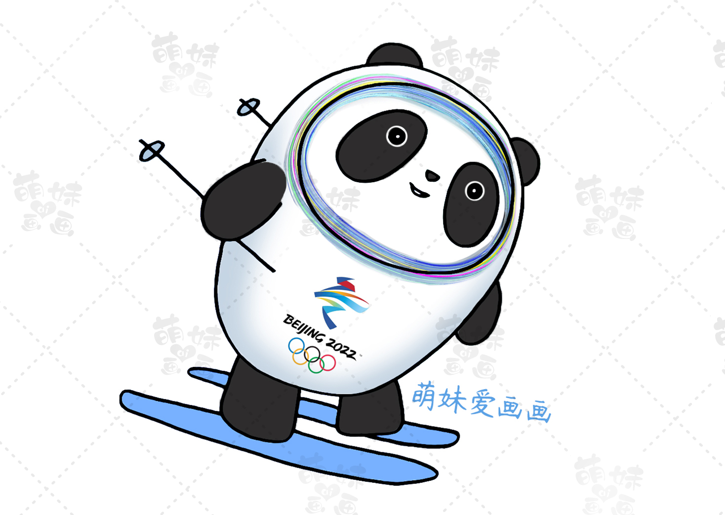 奥运会项目简笔画(简单漂亮的2022北京冬奥会手抄报及简笔画合集,含