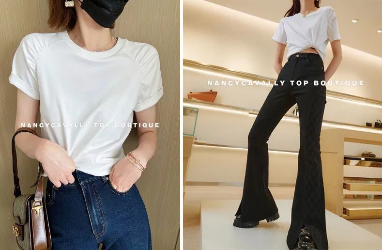 张子枫倪妮白百何这样穿T恤太好看了！|25款高颜值平价T恤get