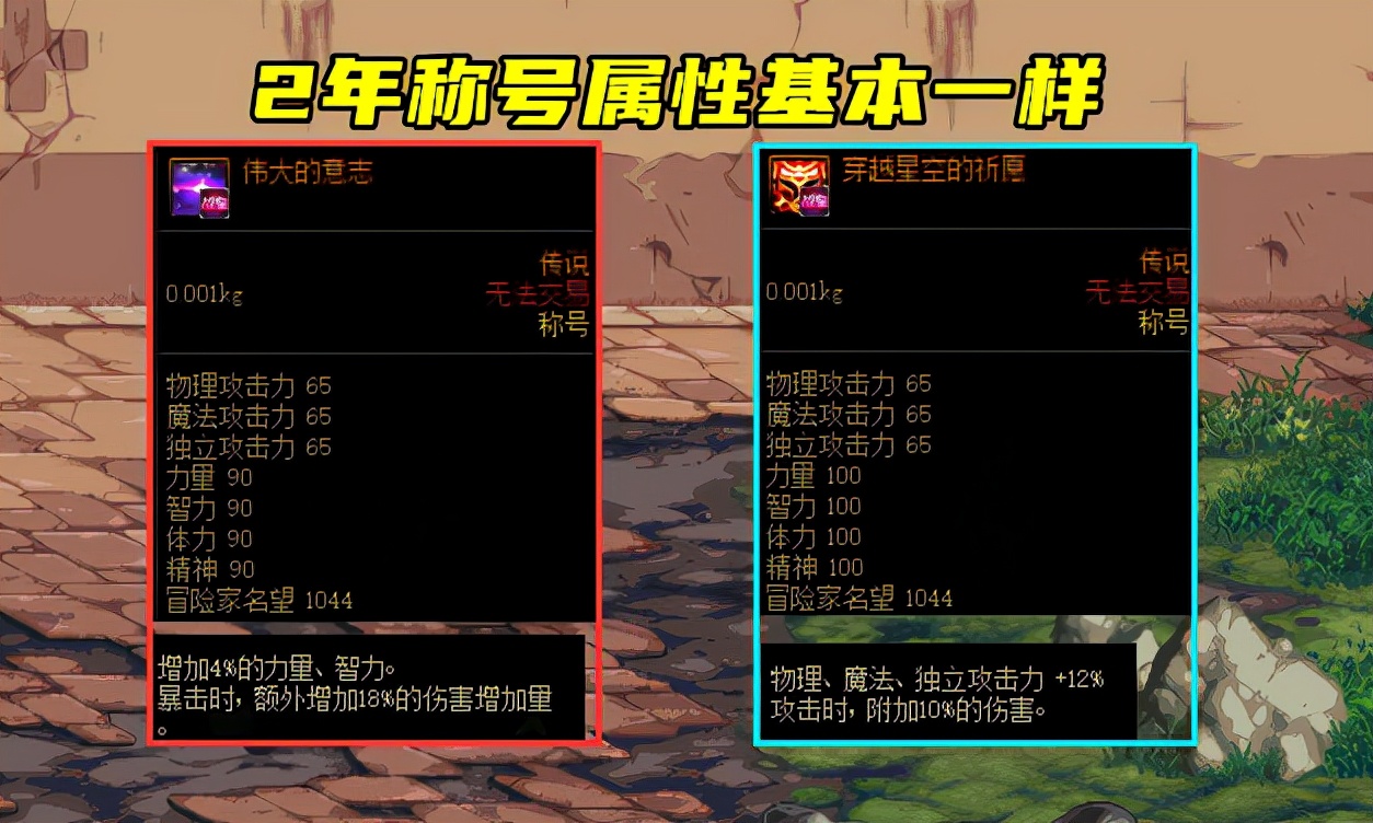 DNF：7大至尊称号横向对比，天选之人最失败？不，它开启了潮流