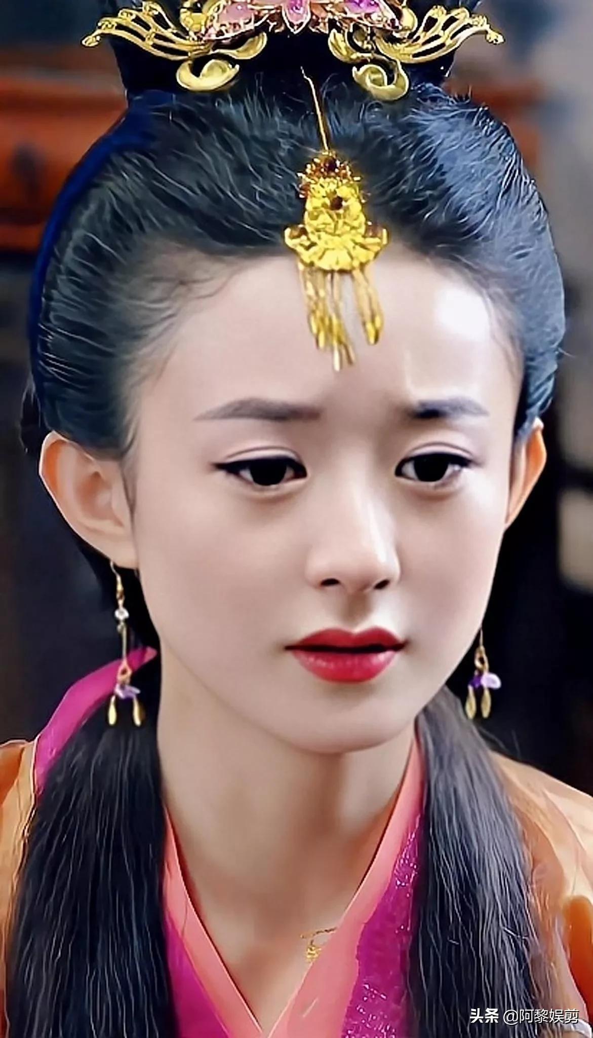 赵丽颖清纯可爱，太美了