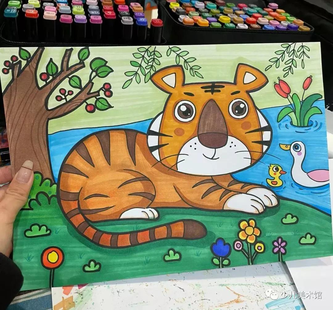 创意美术—太美了！超好看的40幅创意儿童画，张张精品，经典收藏