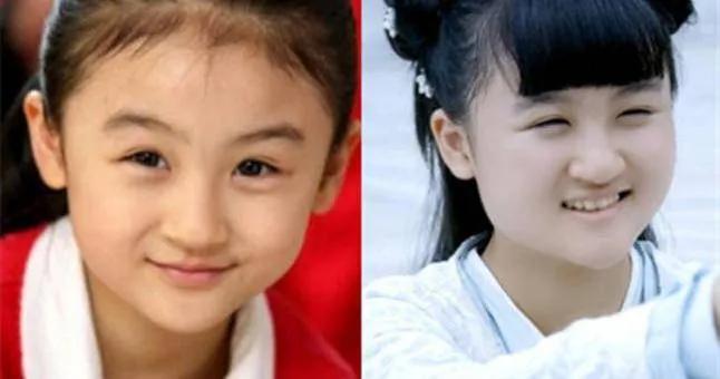 “国民女儿”到圆脸大姐？这4位童星“长残”，长大前后判若两人