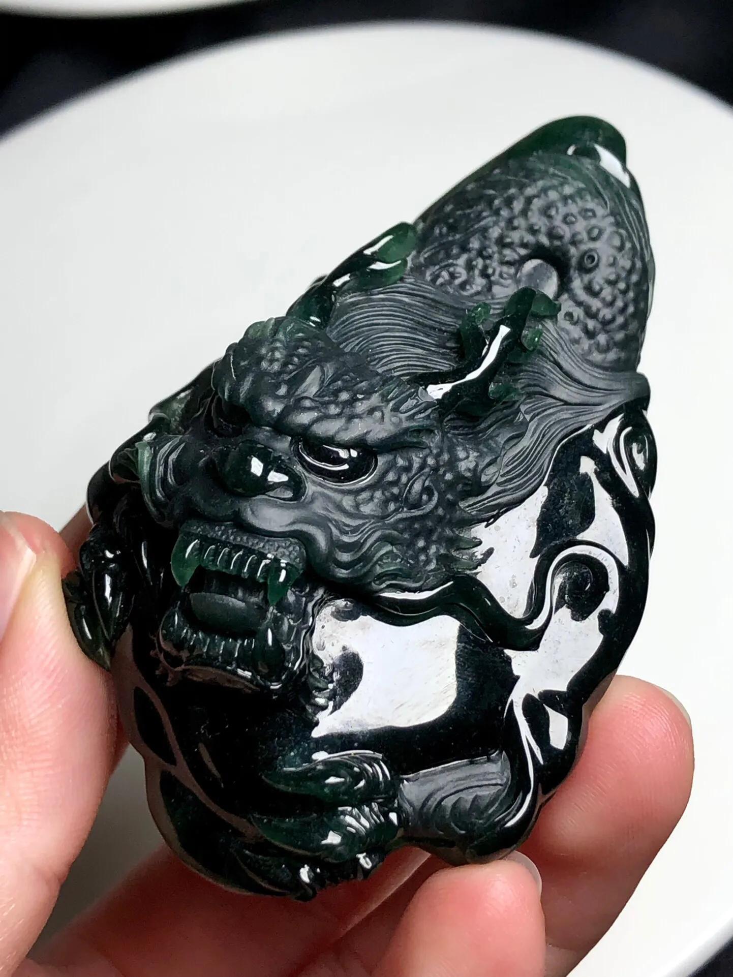 翡翠牌子图片大全(翡翠龙牌图集) - 赤虎壹号