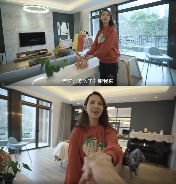 张晋晒一家五口过年视频！被蔡少芬频频白眼，孩子虎头虎脑特可爱