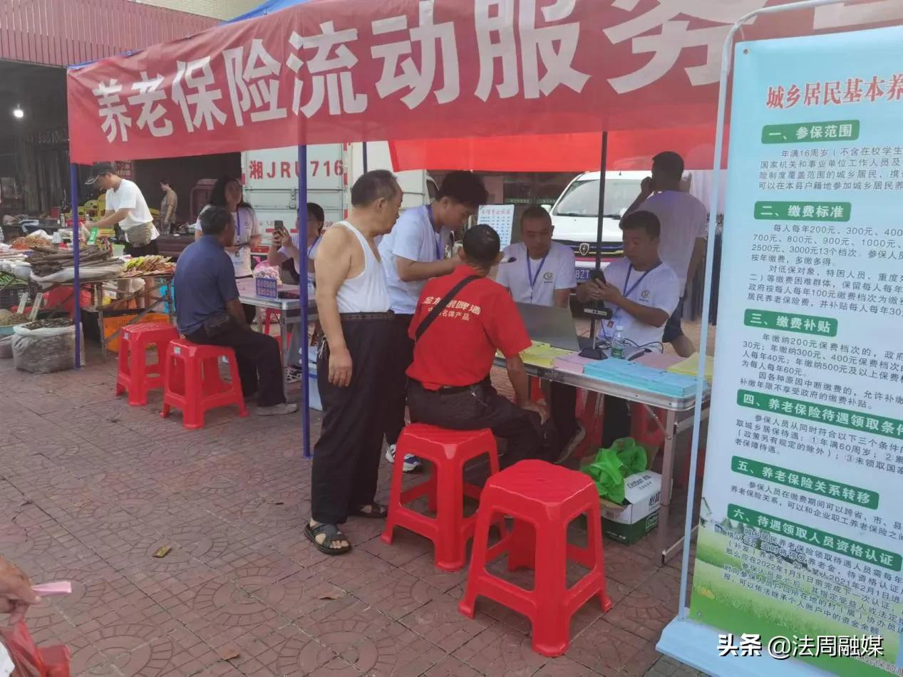 喜迎二十大 惠民到万家——澧县官垸镇开展养老保险政策宣传活动