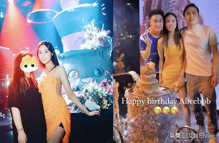 赌王女儿何超欣生日真隆重，穿吊带裙成主角，颜值拉垮没姐姐高级