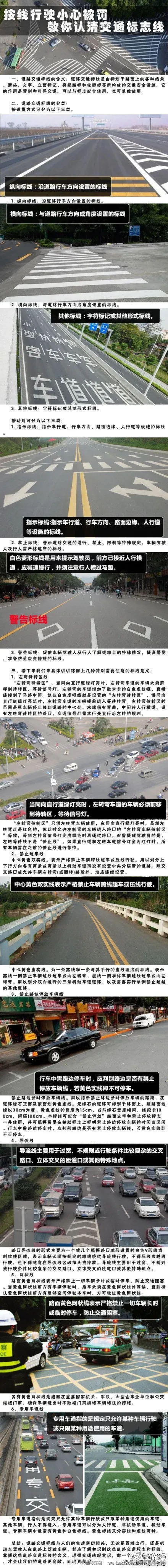 【教你认清交通标志线[瞧瞧]】