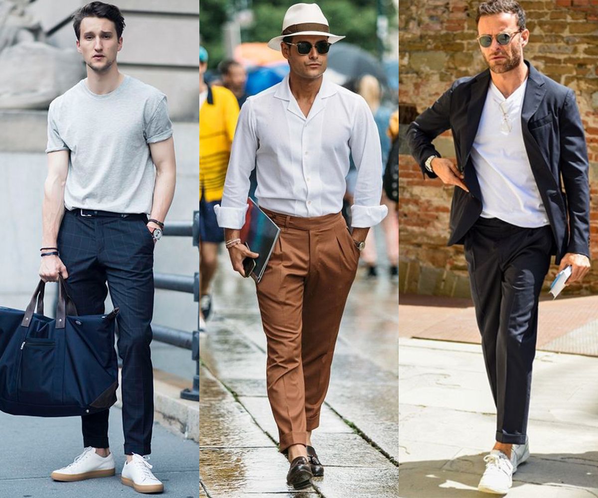 会穿的男人，春夏季都会准备一条西裤，按这些模板穿，时髦又高级