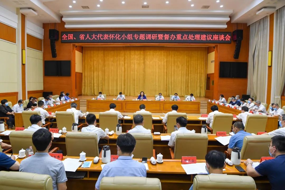 刘莲玉率队在怀化市调研怀化国际陆港建设并参加全国和省人大代表小组活动