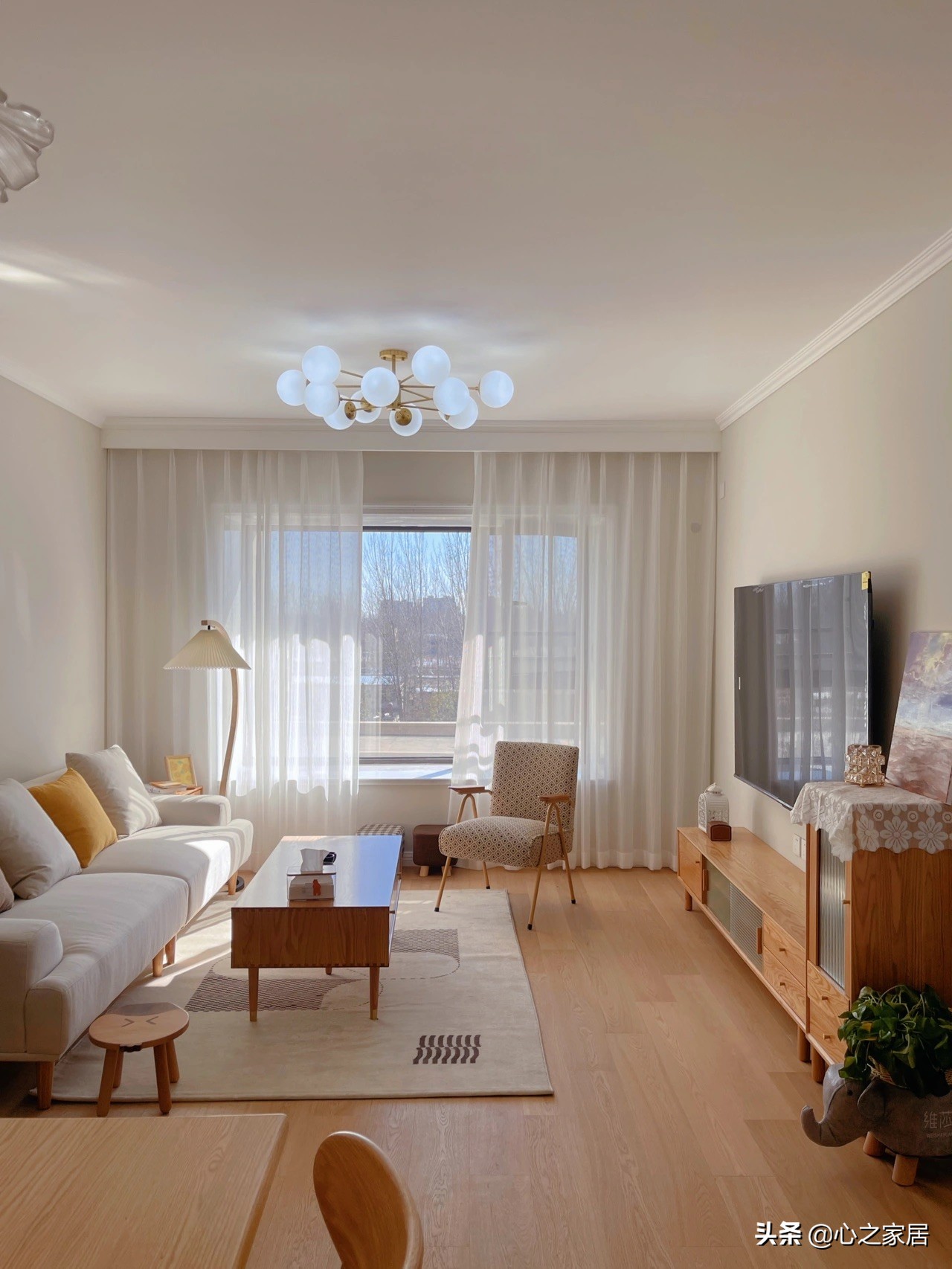 89㎡原木风格的家居装修简约省事温馨舒适整个房子都是暖暖的