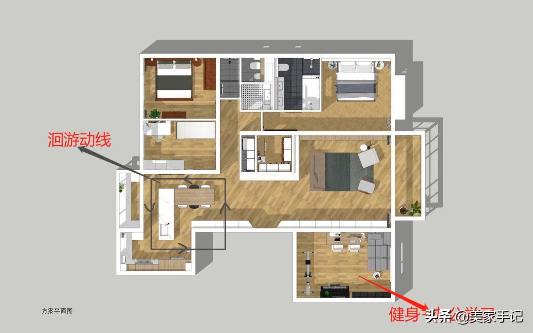 北京夫妻156㎡的家，坚持全屋打满柜子，效果不是一般的实用大气