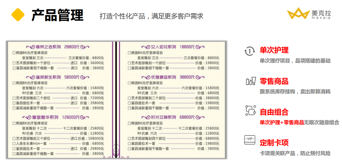 美克拉：新开的小型美容院，如何通过卡项设计图生存、求发展？
