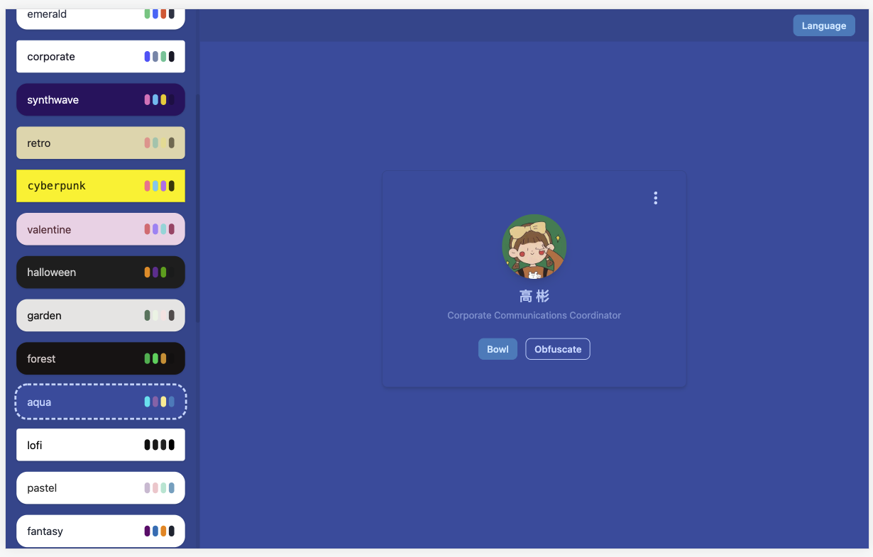 「Card」个人基本信息展示