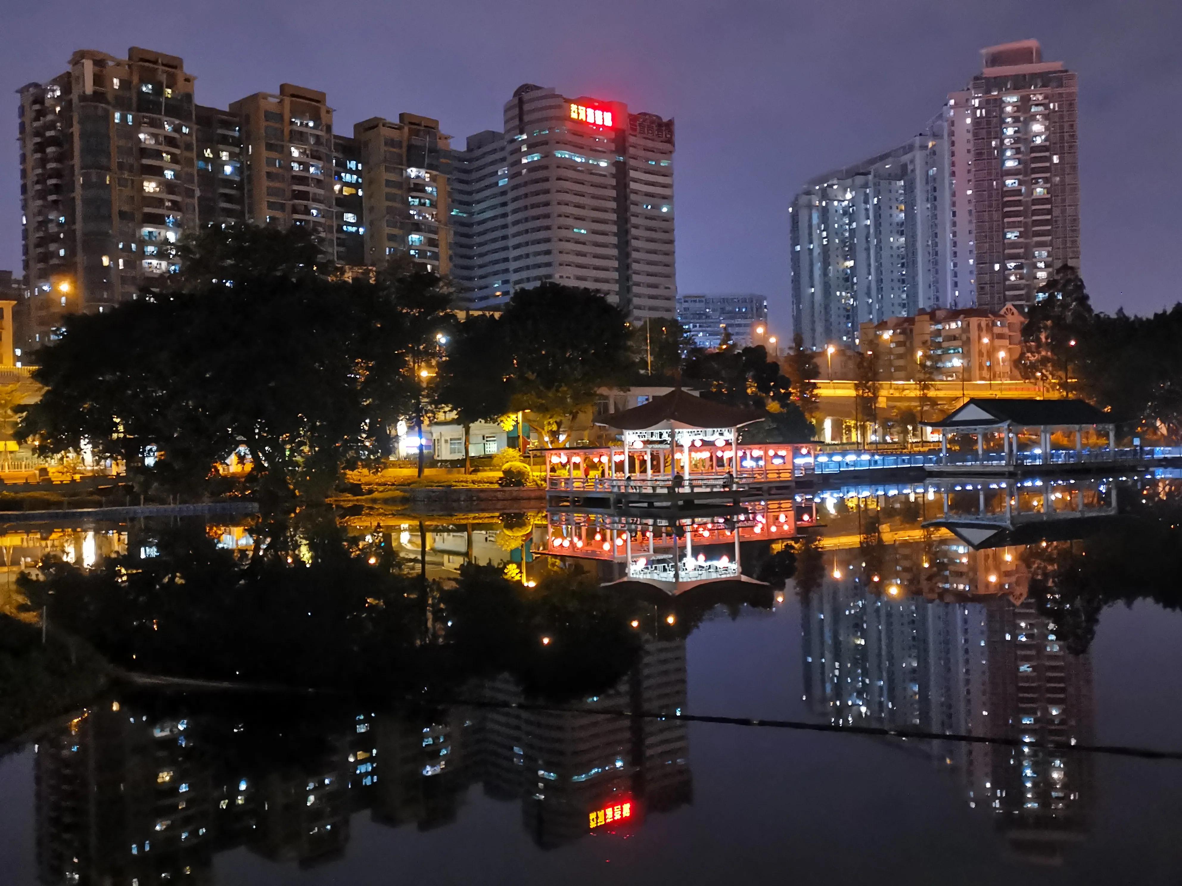 广州荔湾区夜景图片