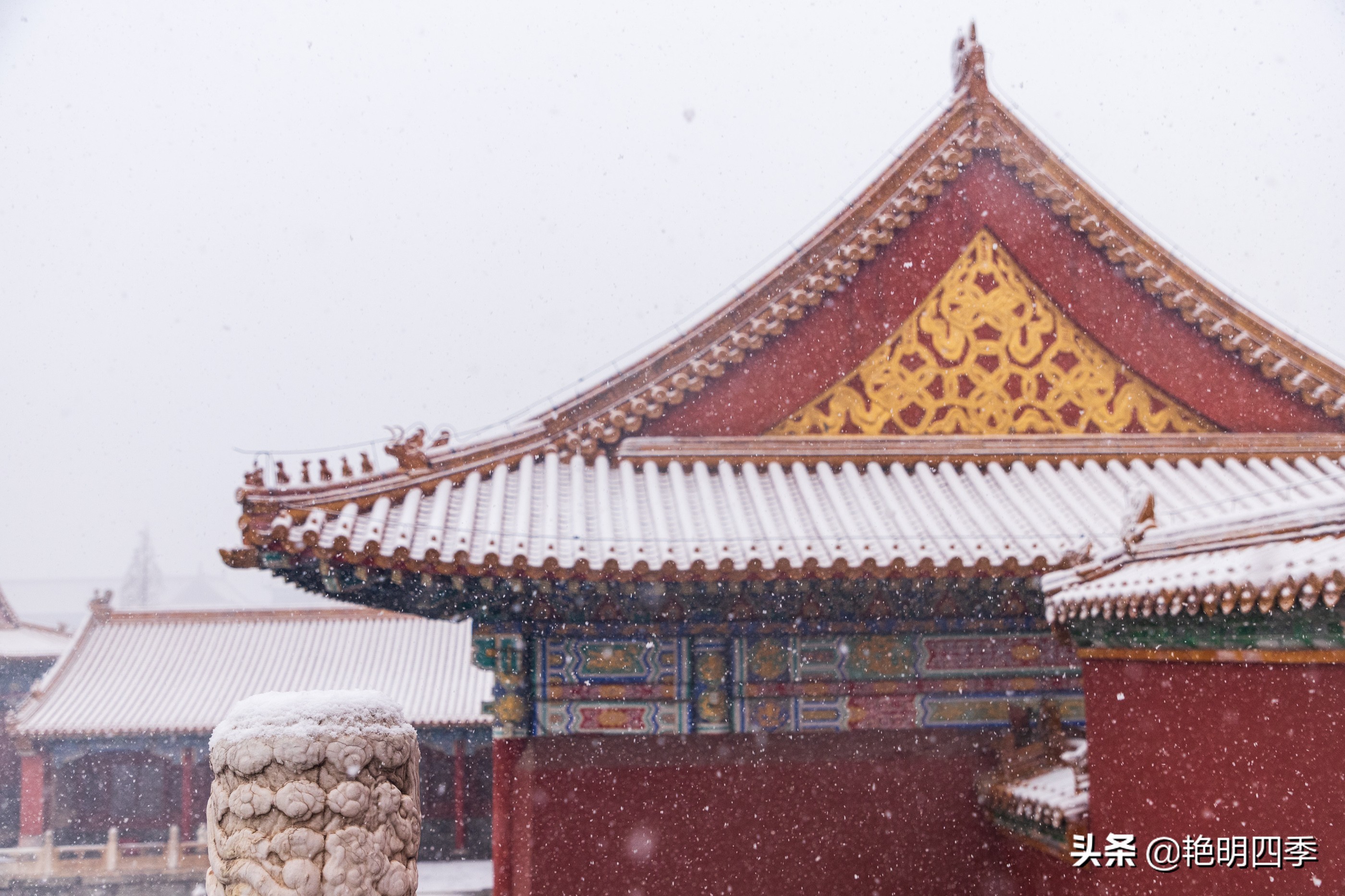 春天里，在紫禁城看一场大雪，与冬天做一个郑重的告别