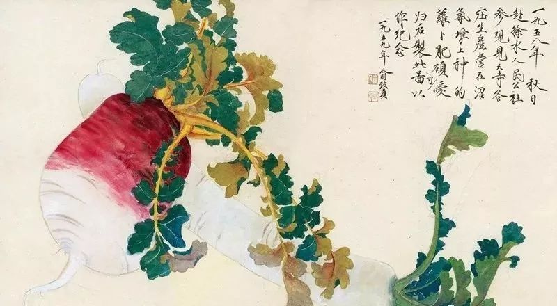 国画大师笔下的红萝卜，个个真水灵