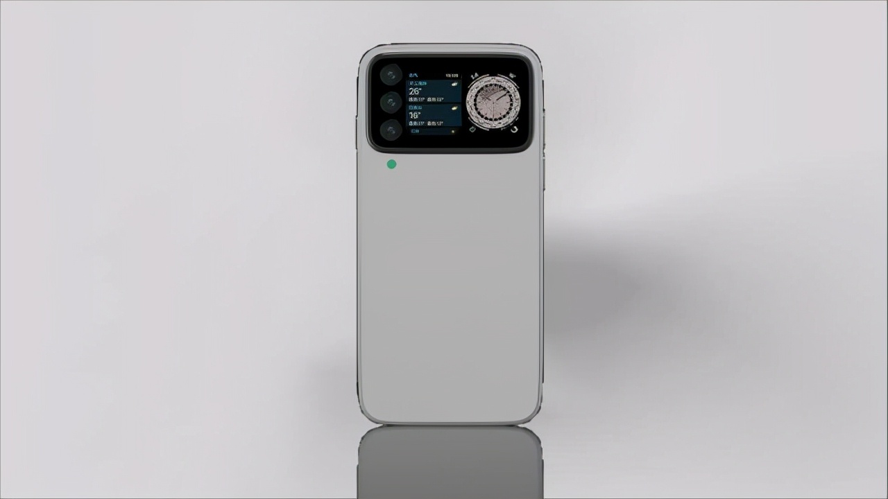 iPhone15ProMax概念机：这样的双屏幕才豪横，后置3摄融入2寸副屏