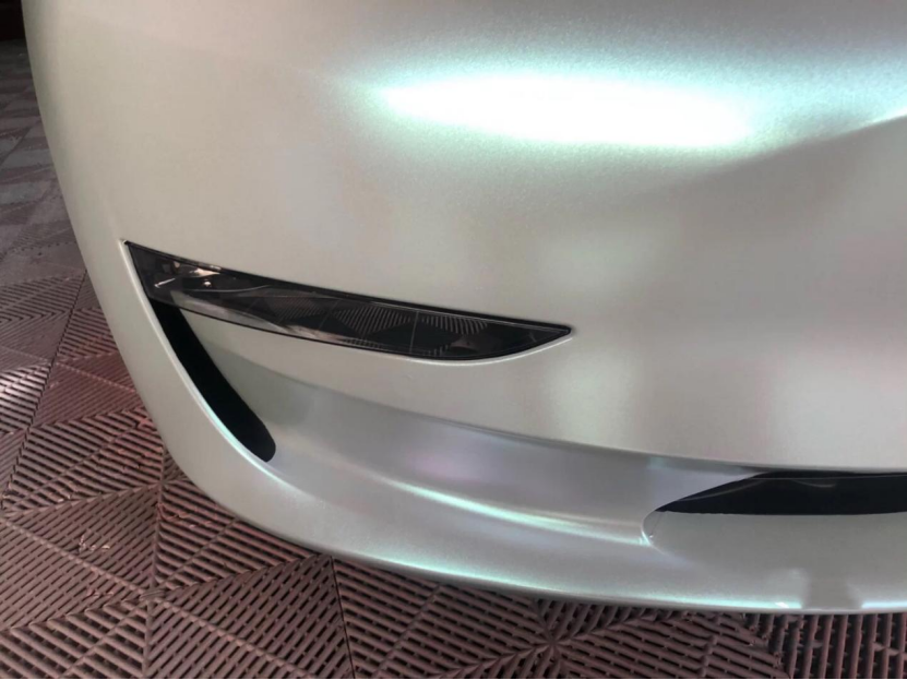 特斯拉Model 3改色哑面钻石灰魅蓝，堪称绝绝子