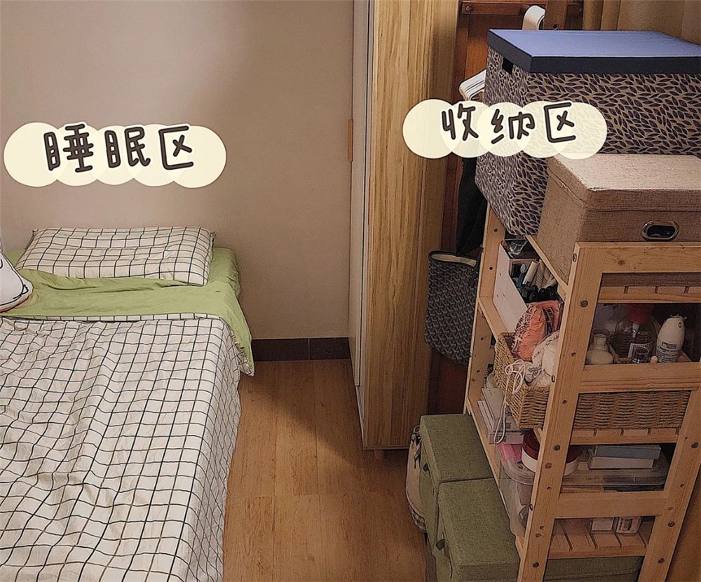 一位广州姑娘晒出自家卧室：将仅5㎡的小卧室，变成温馨独居小窝