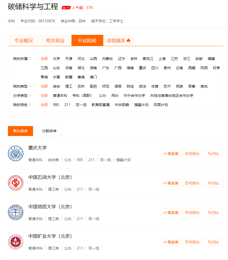 矿业类专业：对应的行业被誉为“工业之母”，如今似乎不太受欢迎