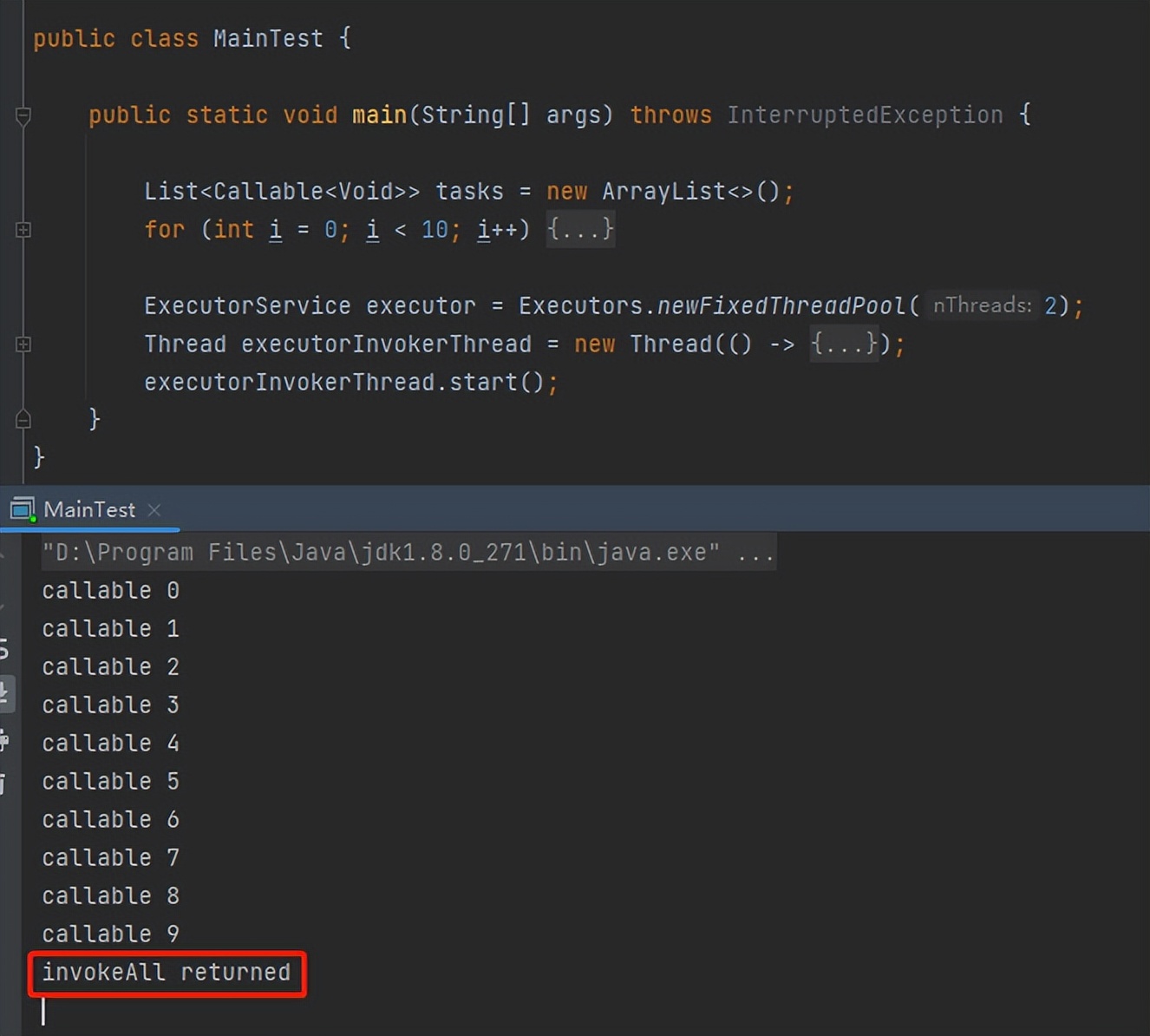 看起来是线程池的BUG，但是我认为是源码设计不合理