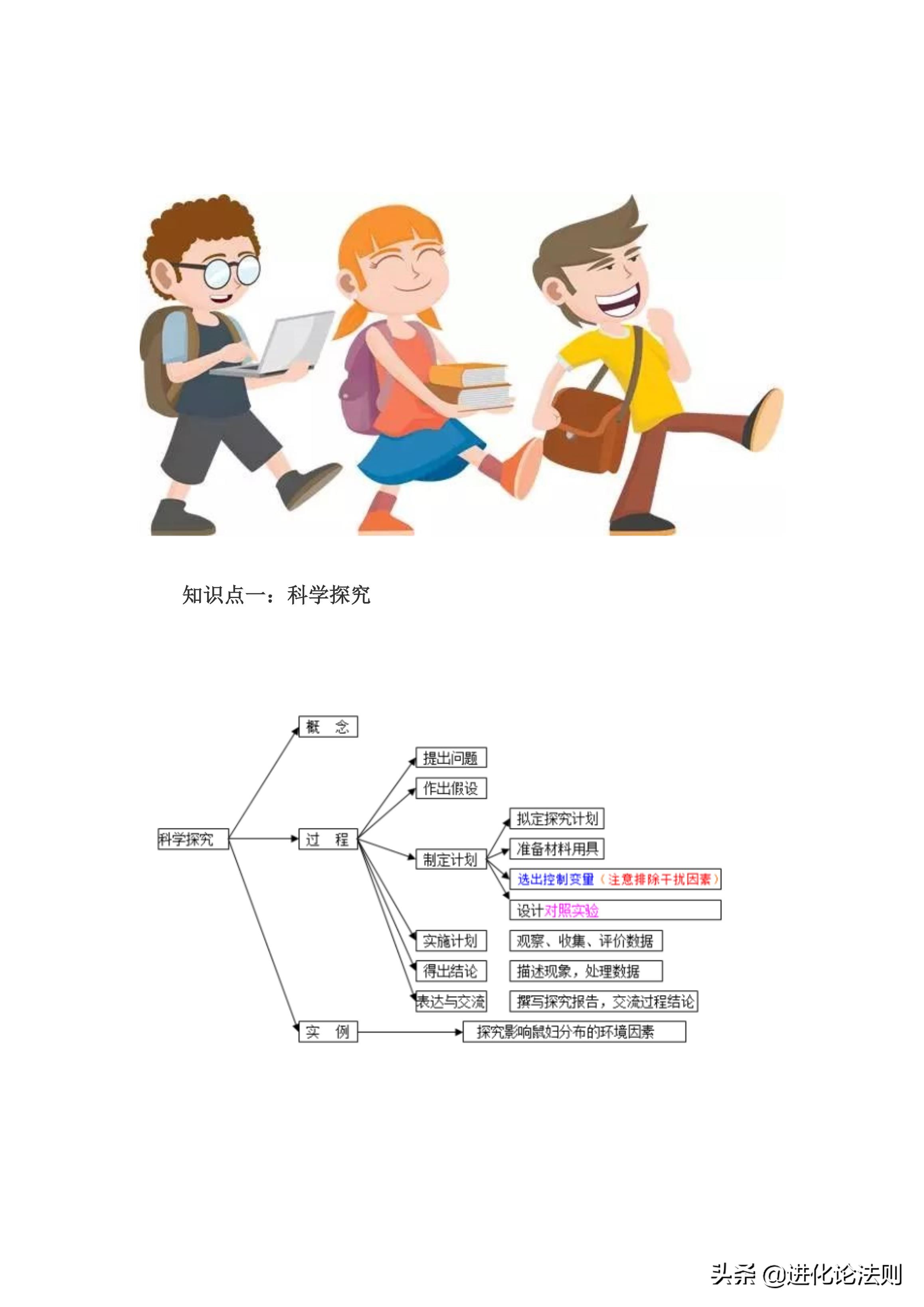 初中生物知识思维导图