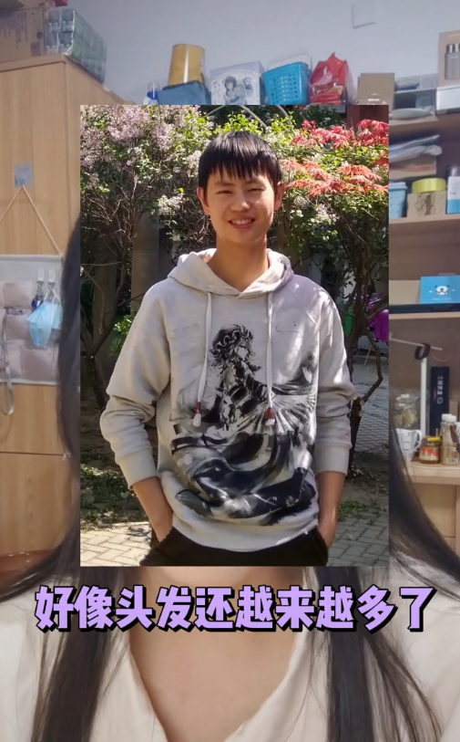 清华大学男生，肤白貌美蓄长发像个小姐姐，犀利回怼七大姑八大姨