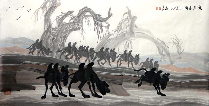 取象边塞 没骨传情—赏读首都师范大学美术学院教授舒春光作品有感