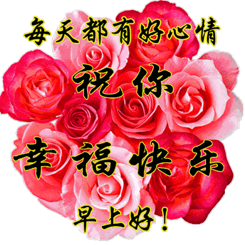 早上好表情包动图更新，天天开心，平安顺心，一笑解千愁图片