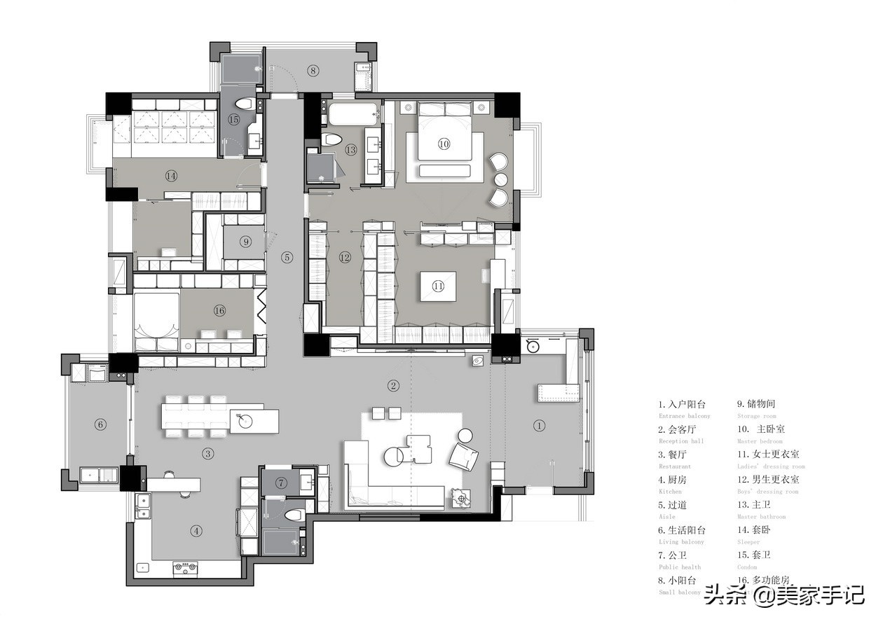 广东夫妇的豪华240平米房屋装修设计图鉴赏