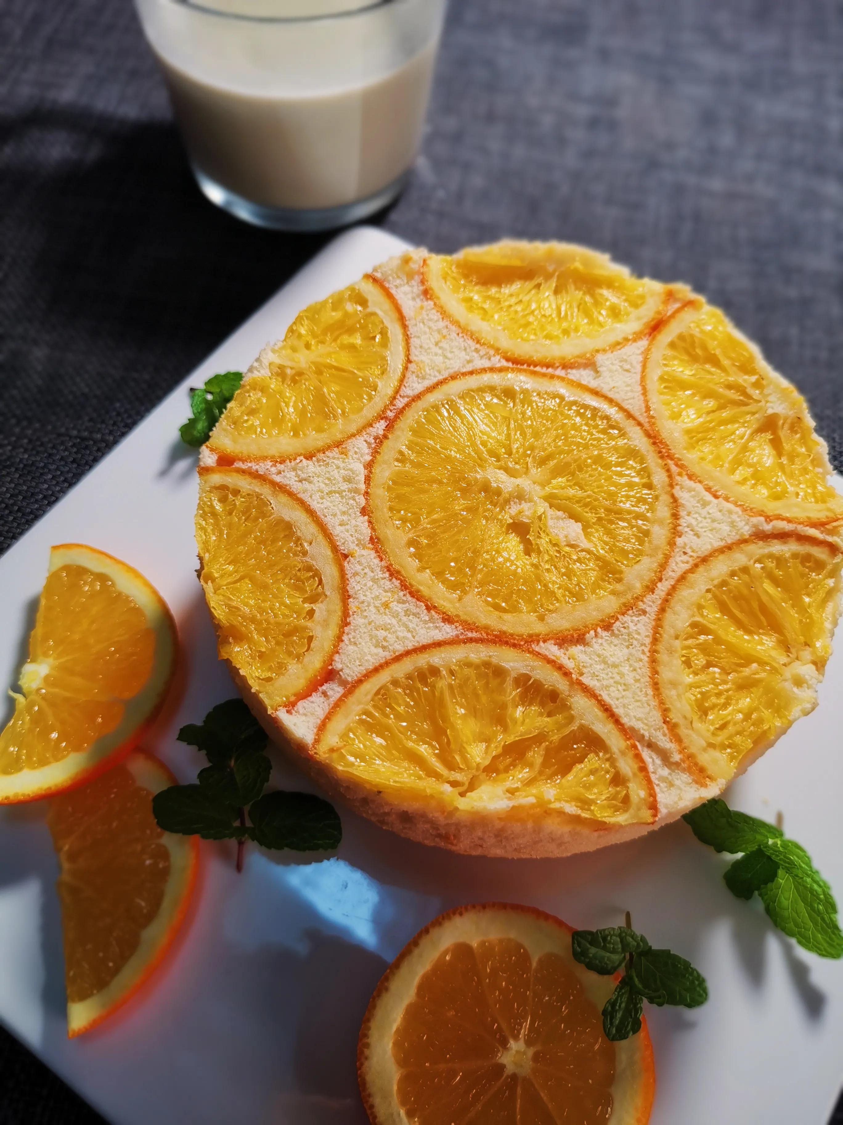 颜值控喜欢的反转香橙戚风蛋糕