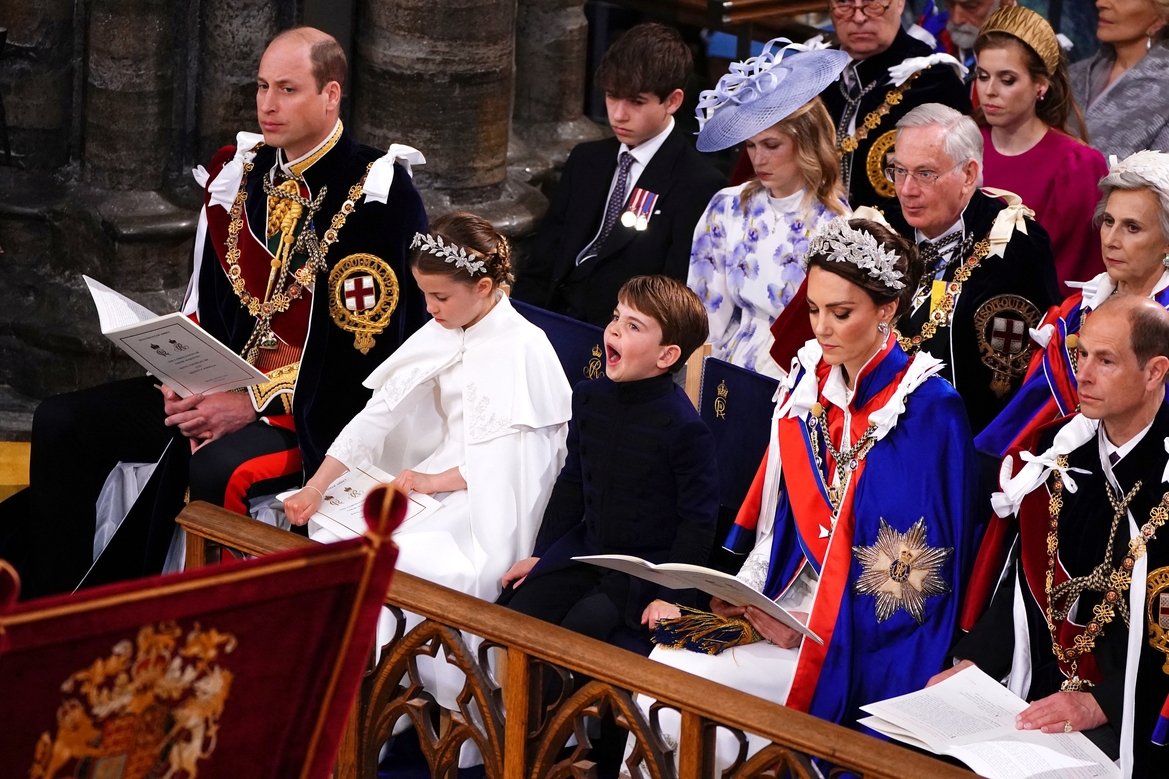 英国国王查尔斯三世昨举行加冕典礼,王室中人气成员威尔斯亲王威廉一