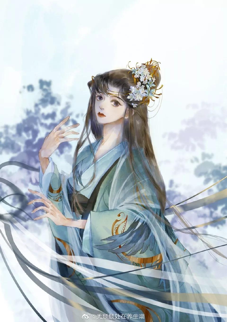 20220507插画壁纸古风小解解图片欣赏