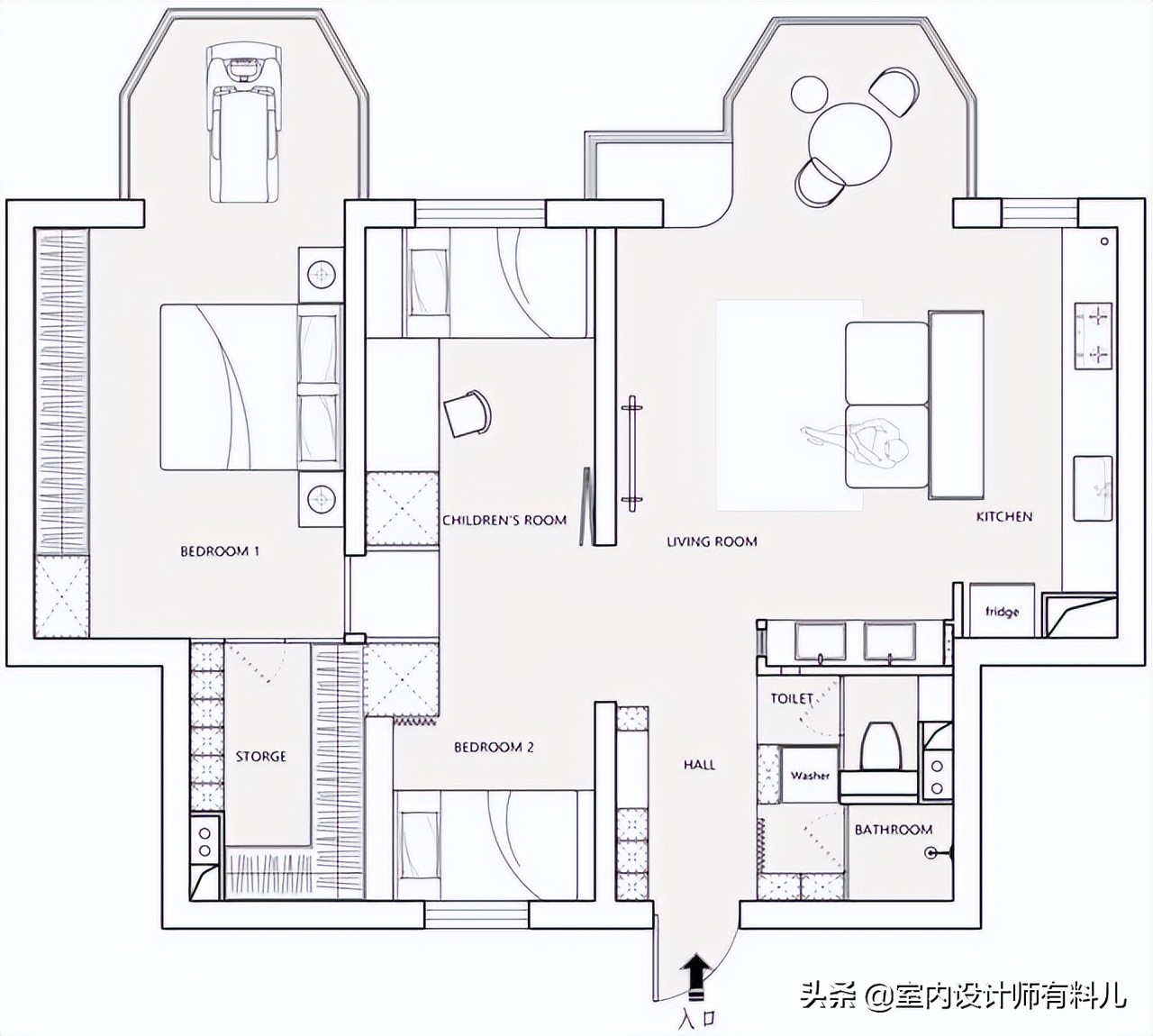 北京发现一户90㎡的小户型装修，因太好看而走红，分享给大伙看看