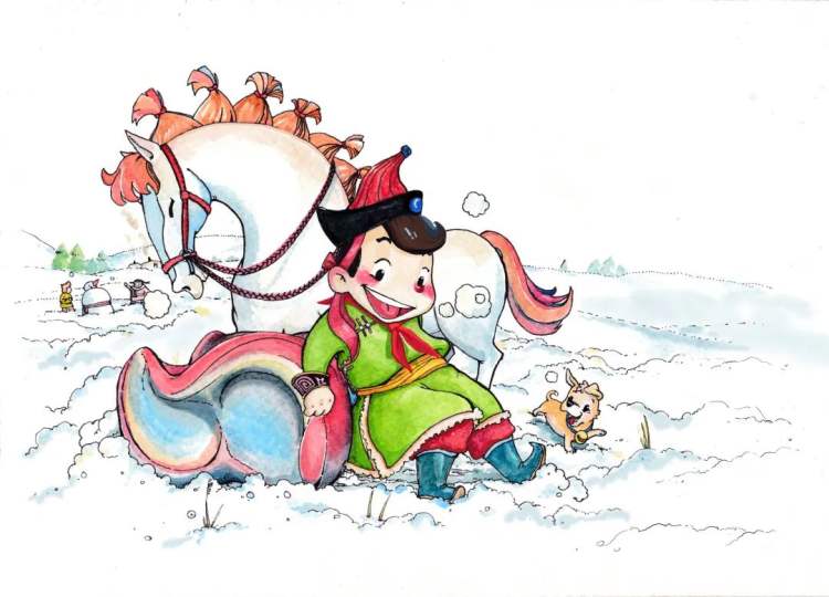 阿拉坦苏那嘎：一位用画作讲故事的插画家