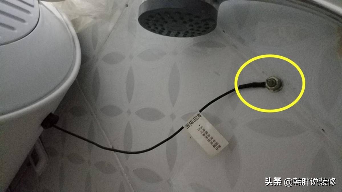 良心电工提醒：热水器地线别钉墙上，没有效果，别拿生命开玩笑