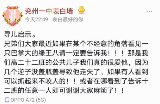 大学表白墙“社死现场”，急寻走错厕所的女生，被男生一见钟情