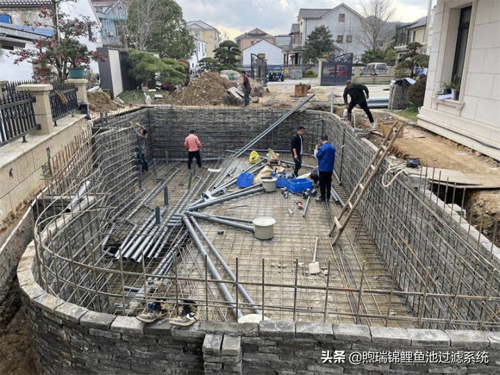 煦瑞生态水如何把拆除的旧池建造成标杆鱼池？鱼池过滤系统揭秘