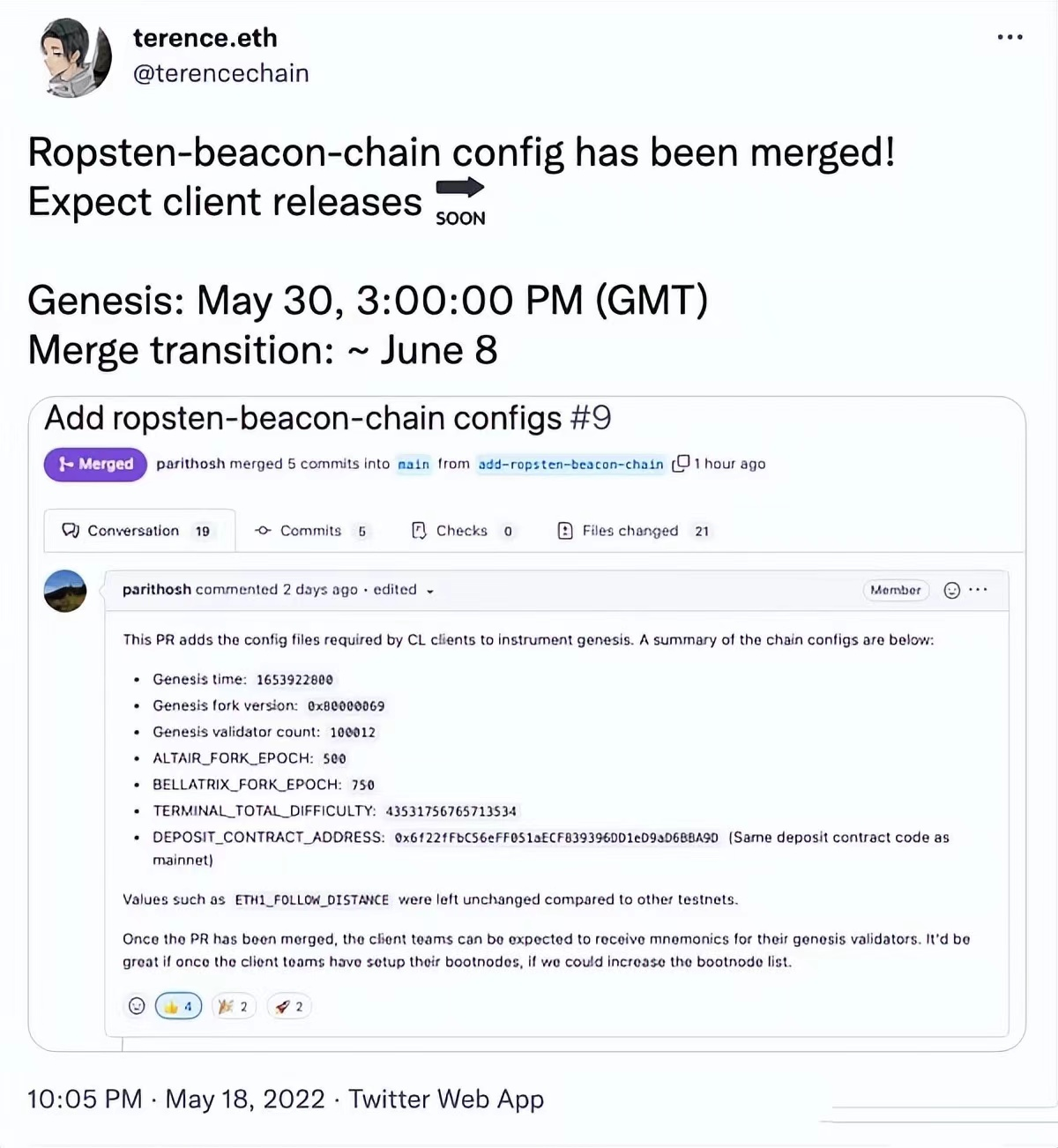 Vitalik 上海峰会演讲全文：以太坊合并或将在 8 月开始
