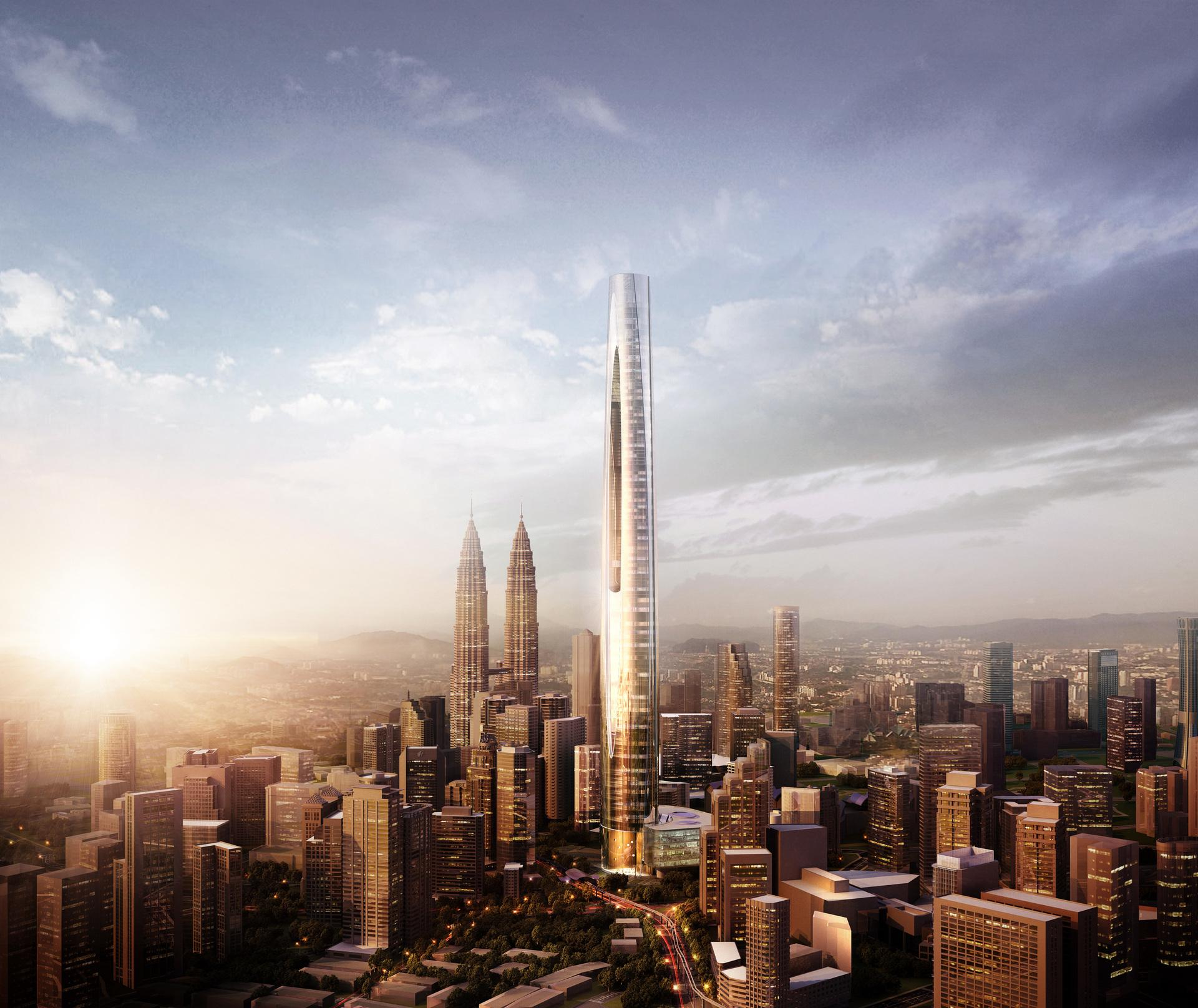 马来西亚拟建高775米超级摩天楼，形如绣花针