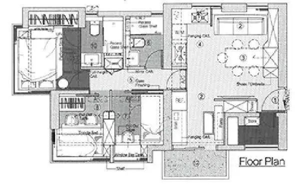 52㎡小户型装修，挤出3室2厅，住进一家4口完全不用担心