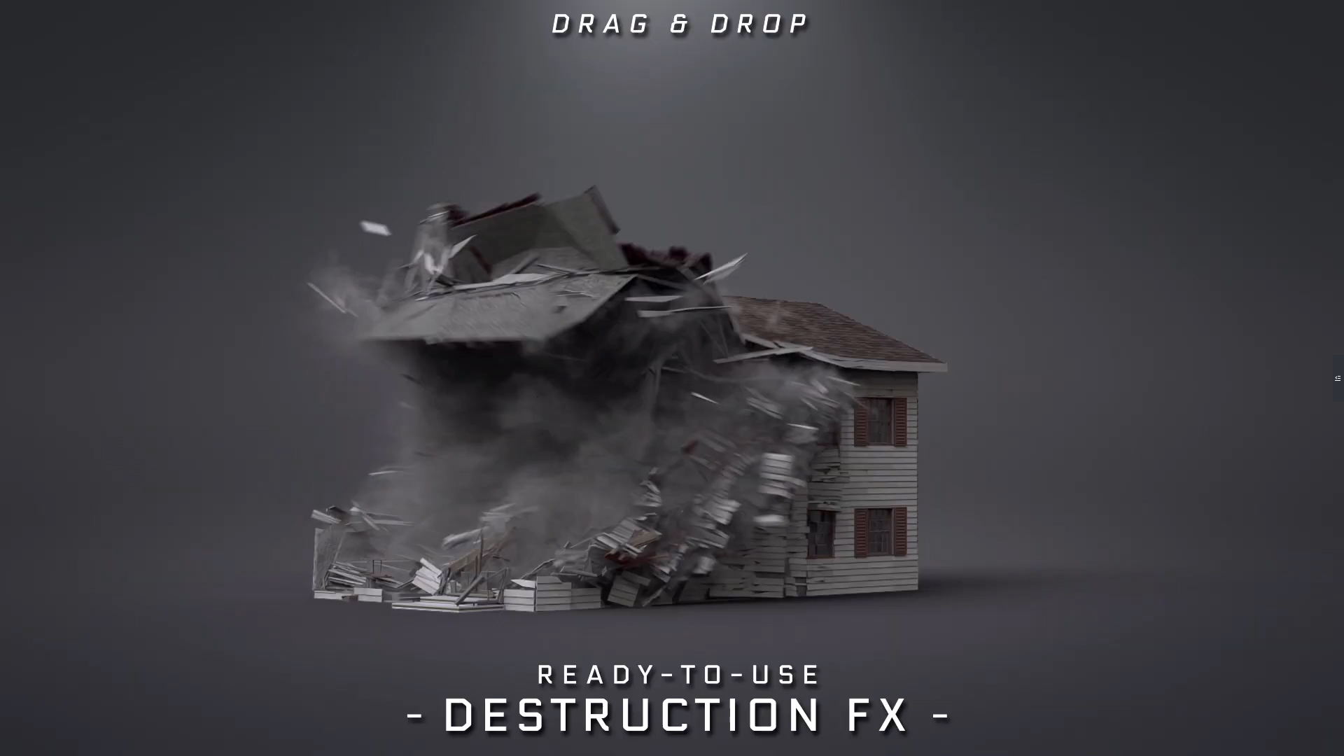 史诗级影视特效合成包90G下载，碎裂、坍塌、灾难、摧毁