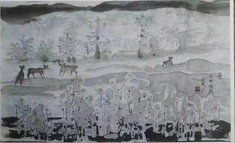 《家乡的雪》大路美术研究院主创画家成秉羿作品展示