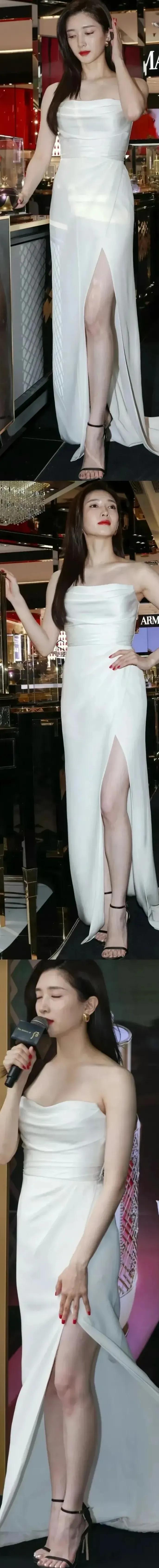 江疏影皮肤好细腻白皙