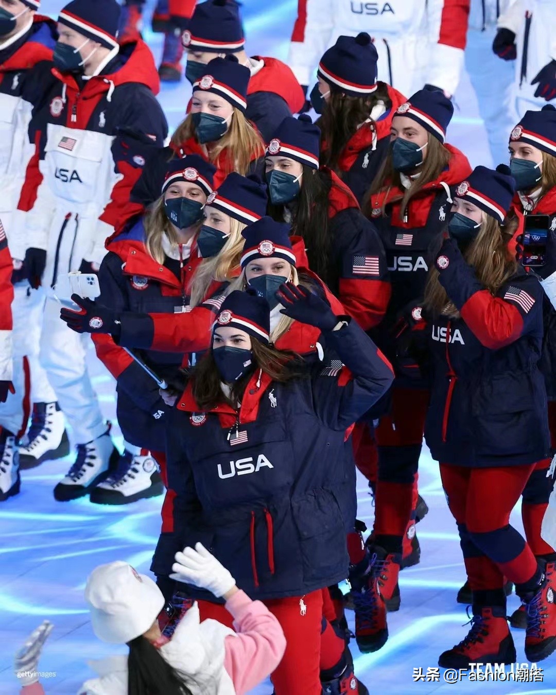 2022冬奥会美国队出场图片