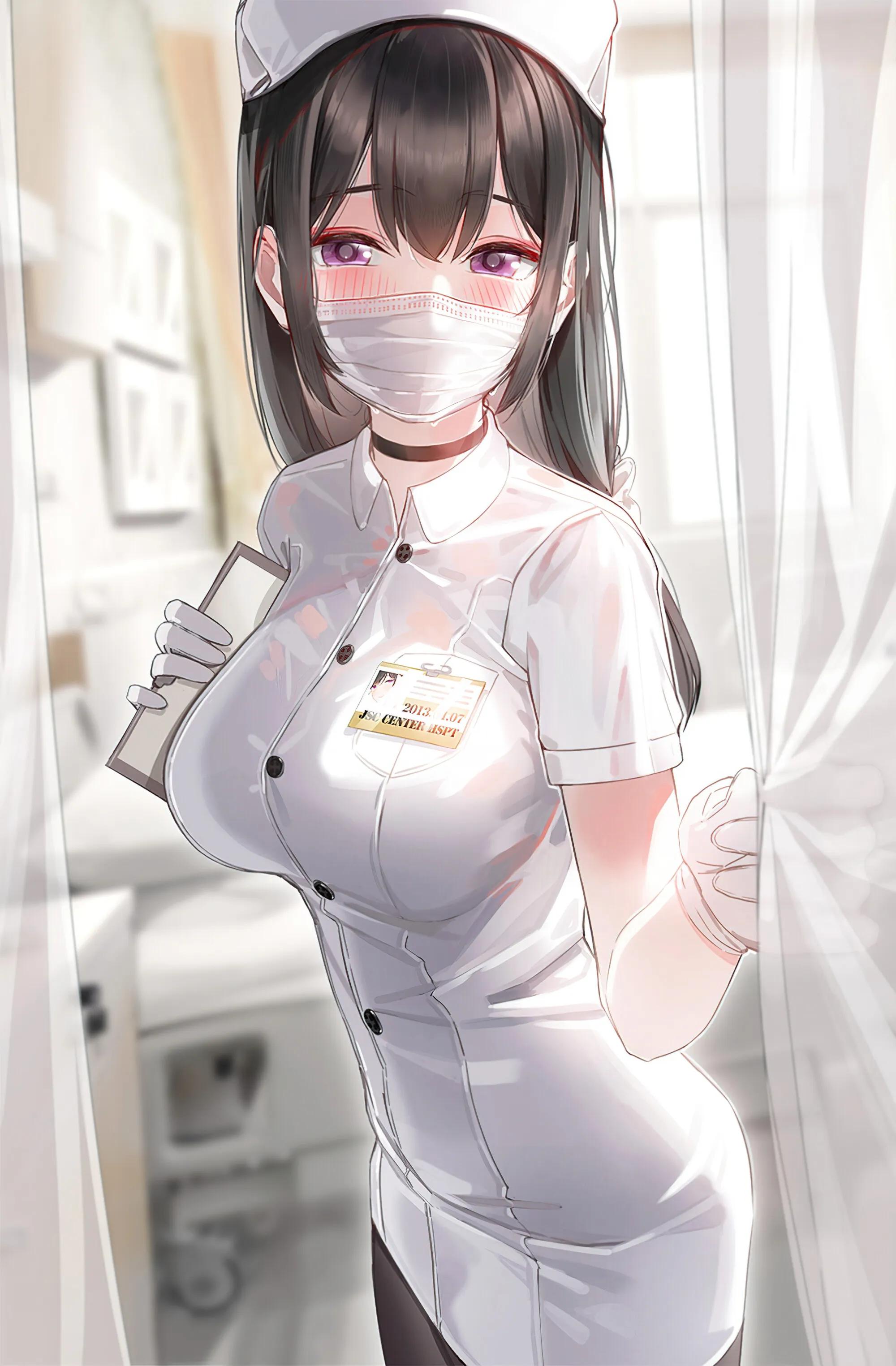 二次元 护士装动漫人物壁纸高清分享-N5次元