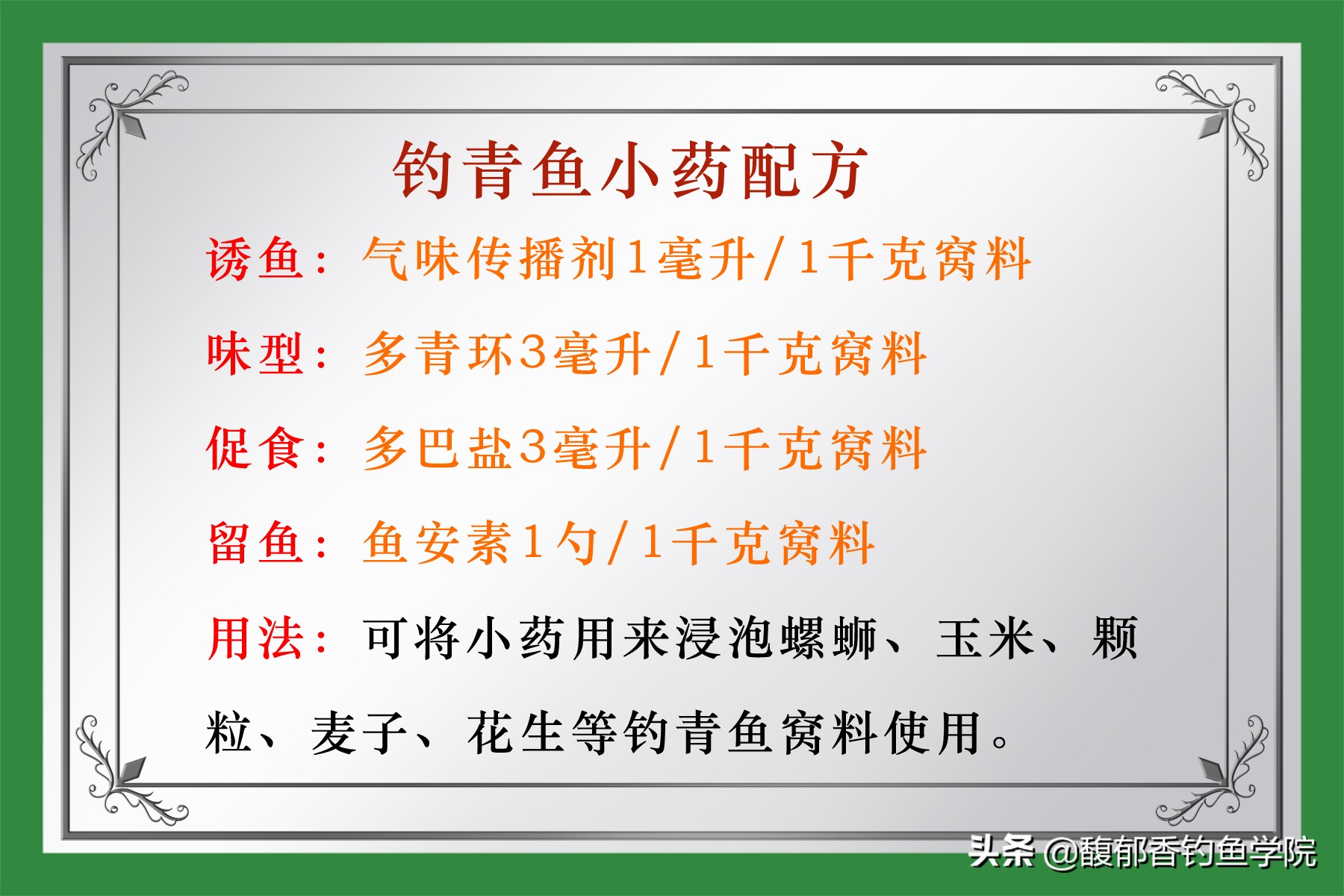 青鱼用什么钓最好（钓青鱼的四种螺蛳和使用技巧）