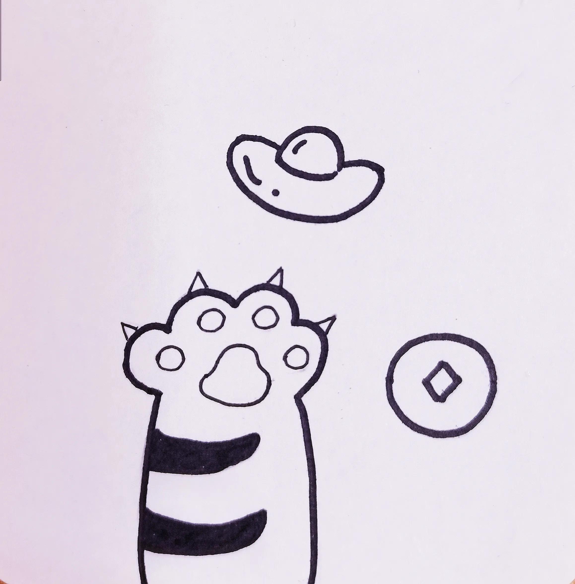 一天一发简笔画虎年画虎