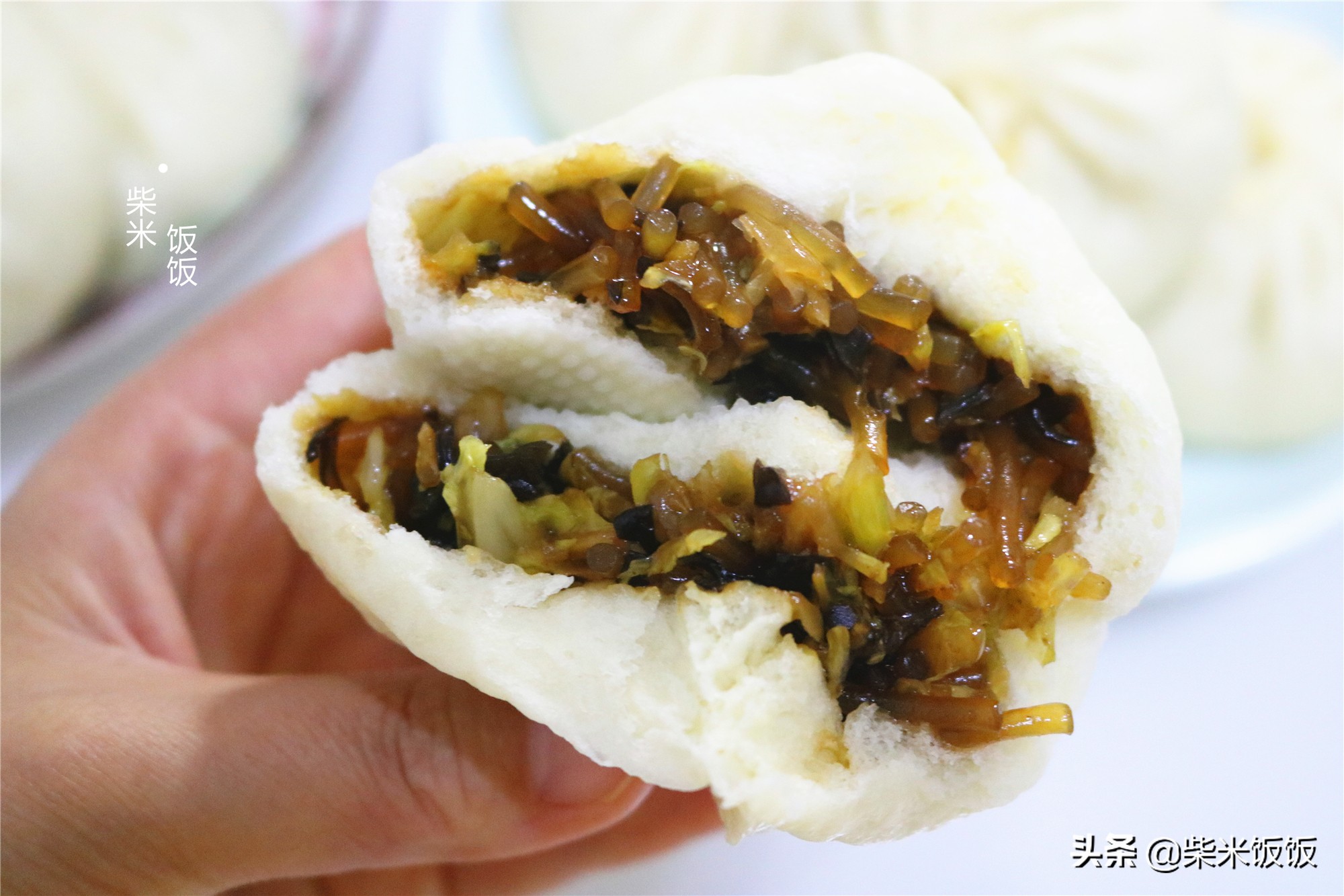 白菜包子这样做，不放一点肉，美味赛过大肉包，太好吃了