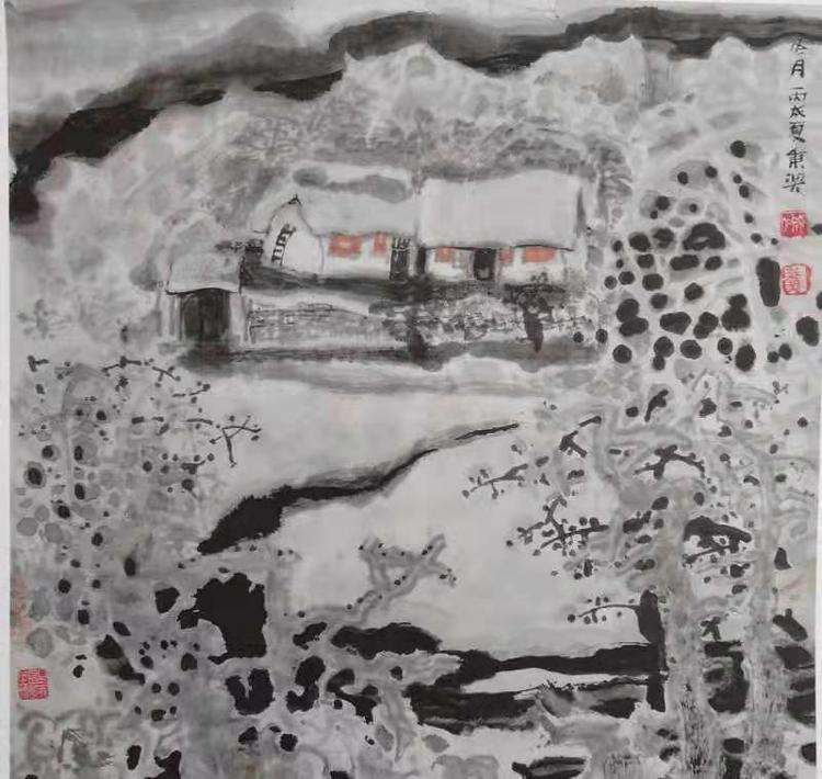 《家乡的雪》大路美术研究院主创画家成秉羿作品展示